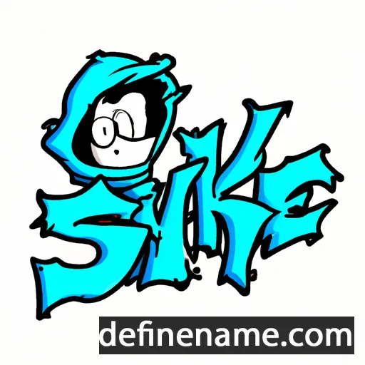 cartoon of the name Syke