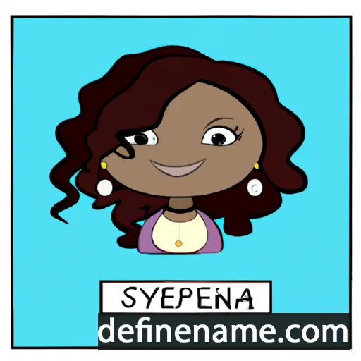 cartoon of the name Syleena