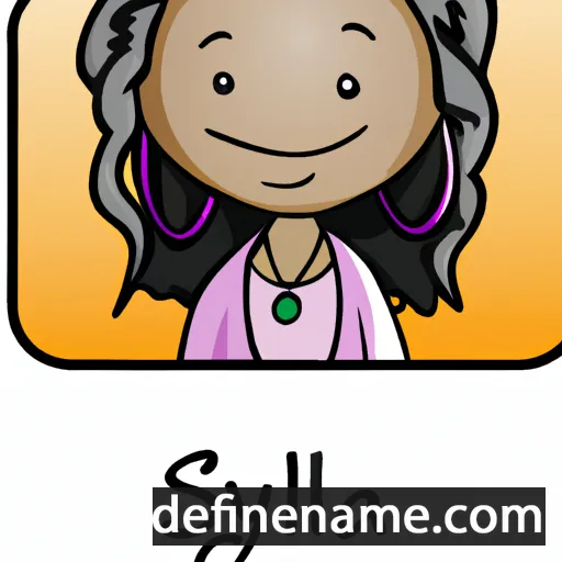 cartoon of the name Sylia