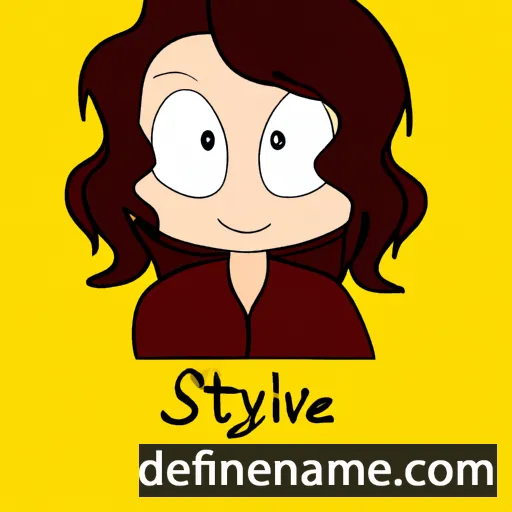 cartoon of the name Sylvélie