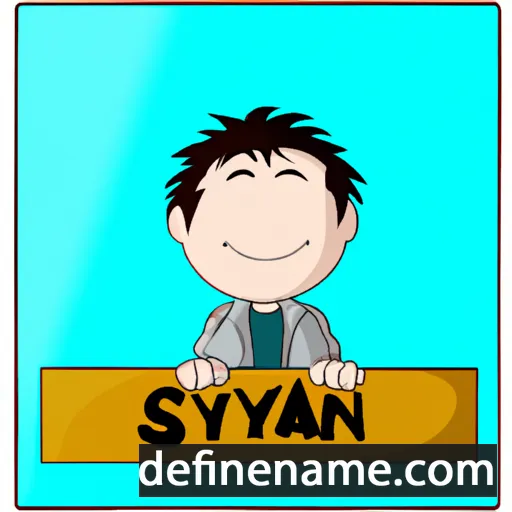 cartoon of the name Sylvian