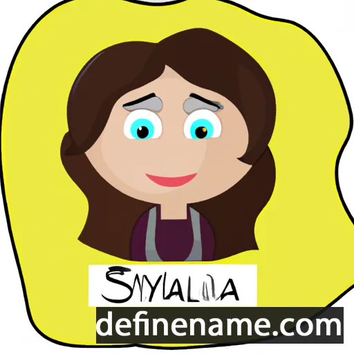 Sylviana cartoon