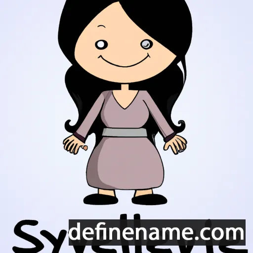 cartoon of the name Sylviianel