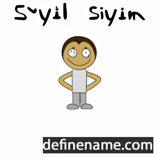 cartoon of the name Sylvin