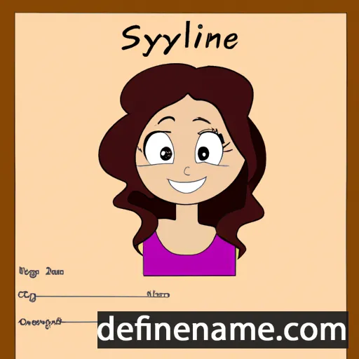 cartoon of the name Sylvine