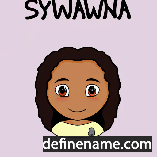 cartoon of the name Sylwana