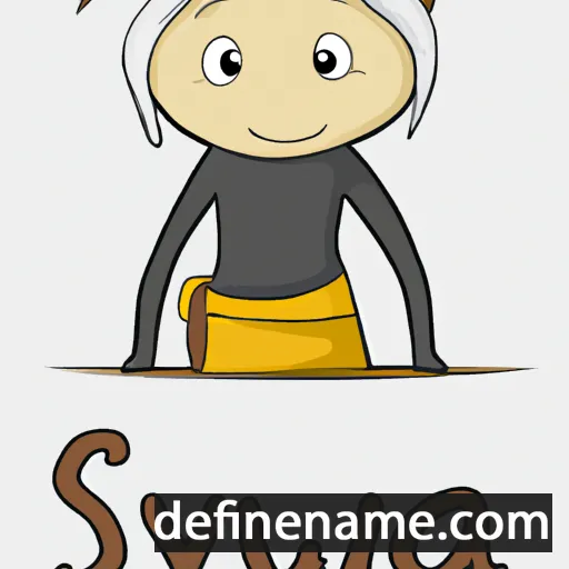 cartoon of the name Sylwja