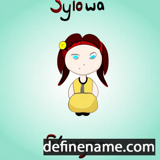 cartoon of the name Sylwunia