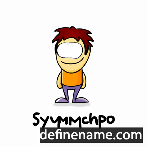 cartoon of the name Symacho