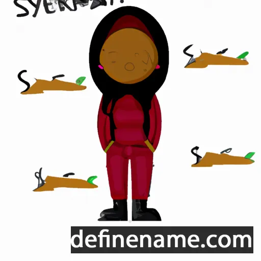 cartoon of the name Symerah