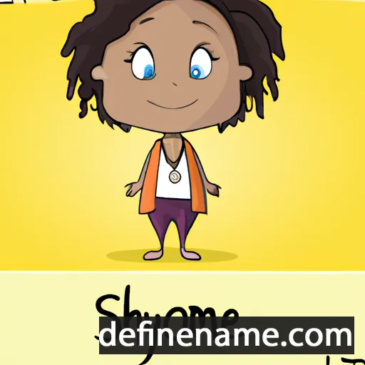 cartoon of the name Symmone