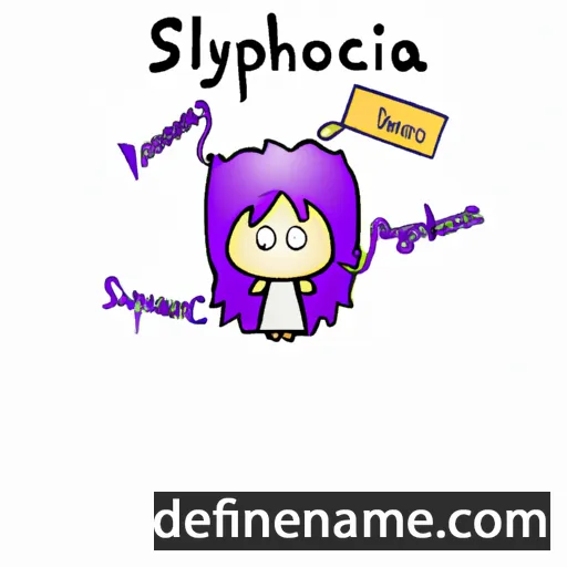 cartoon of the name Symphoria