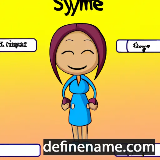 cartoon of the name Synane