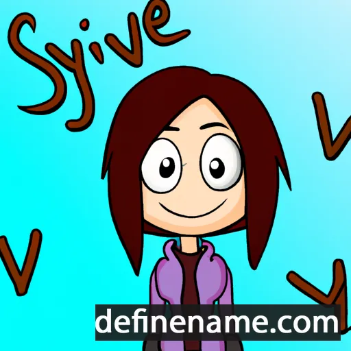 cartoon of the name Synnev