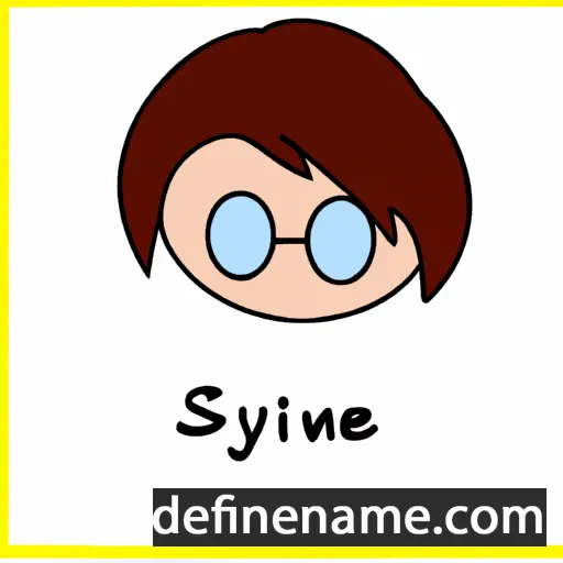 cartoon of the name Synneve