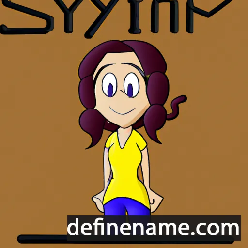 cartoon of the name Synni