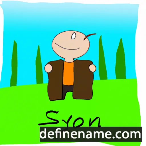 cartoon of the name Synnøv