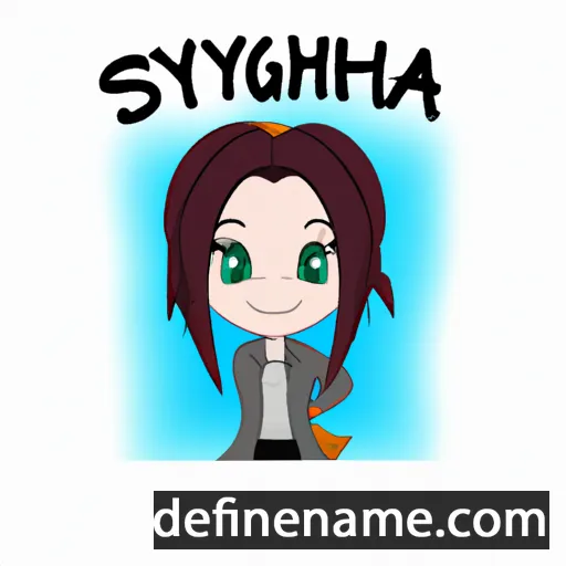 cartoon of the name Syntha