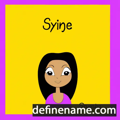 cartoon of the name Syrine