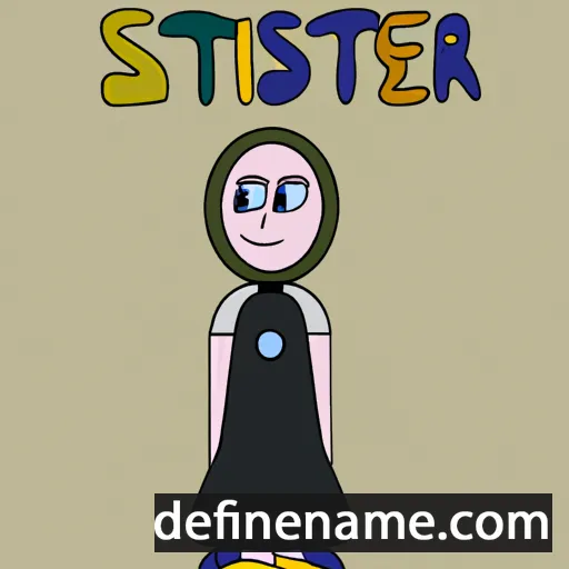 cartoon of the name Syster