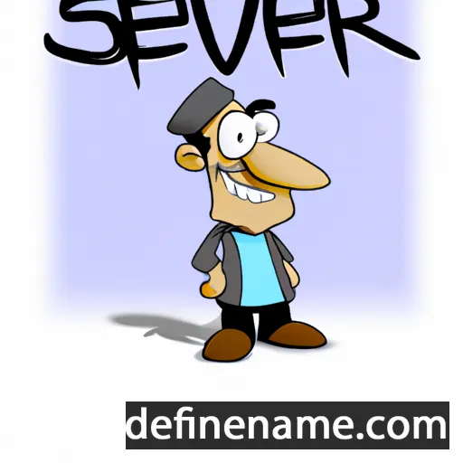 cartoon of the name Syvert