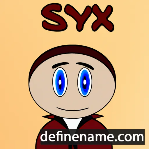 cartoon of the name Syx