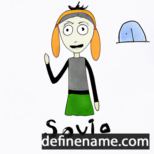 cartoon of the name Szalvia