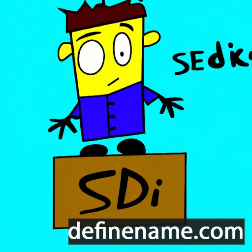 cartoon of the name Szedrik