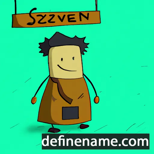 cartoon of the name Szeverin