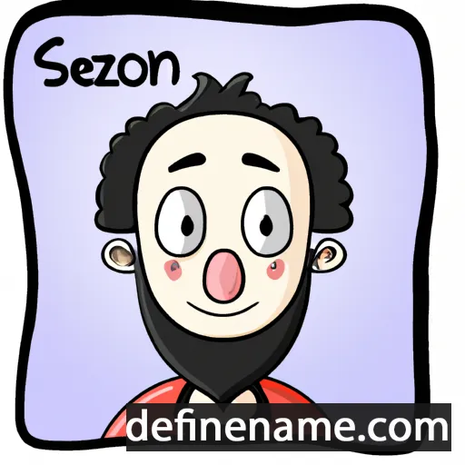 cartoon of the name Szofron