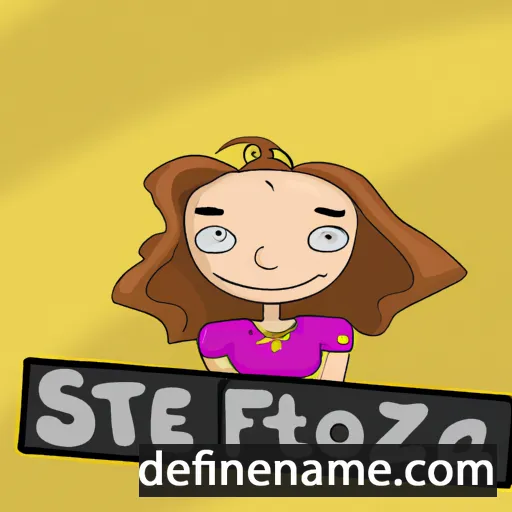 cartoon of the name Sztefa