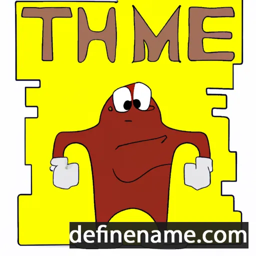 cartoon of the name Təhməz