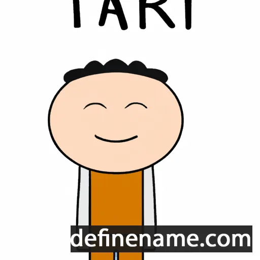 cartoon of the name Tahar