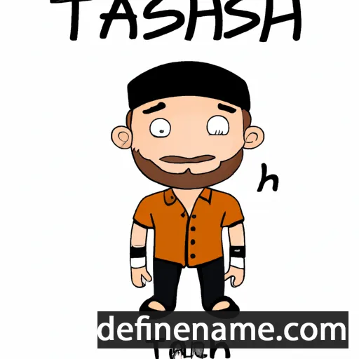 cartoon of the name Tahash