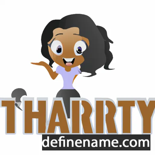 cartoon of the name Tahiry