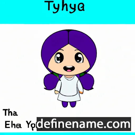 cartoon of the name Tahiyya