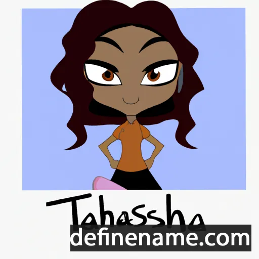 cartoon of the name Tahlesha