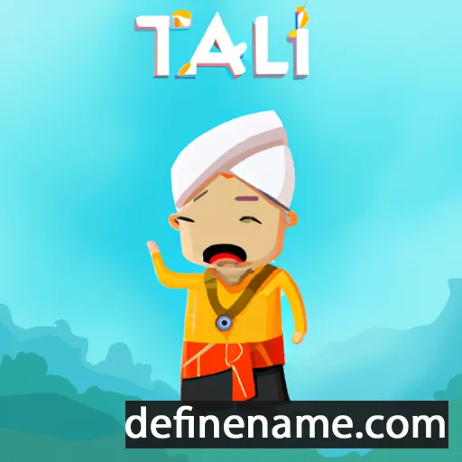 cartoon of the name Tahlil