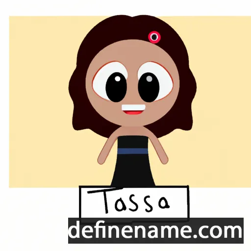 cartoon of the name Taíssa