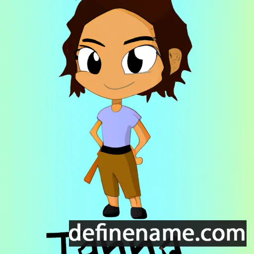 cartoon of the name Taïna