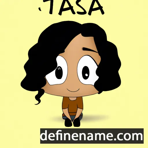 cartoon of the name Taïssa