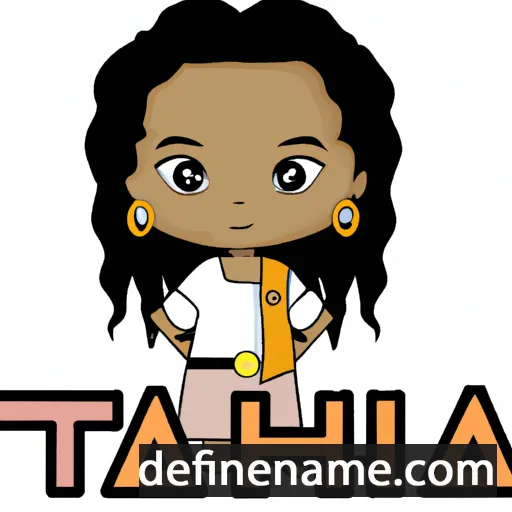 cartoon of the name Taijah