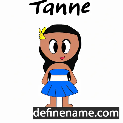 cartoon of the name Taimane