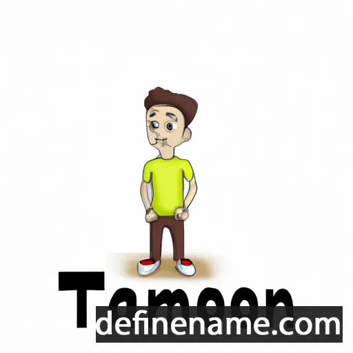 cartoon of the name Taimoor