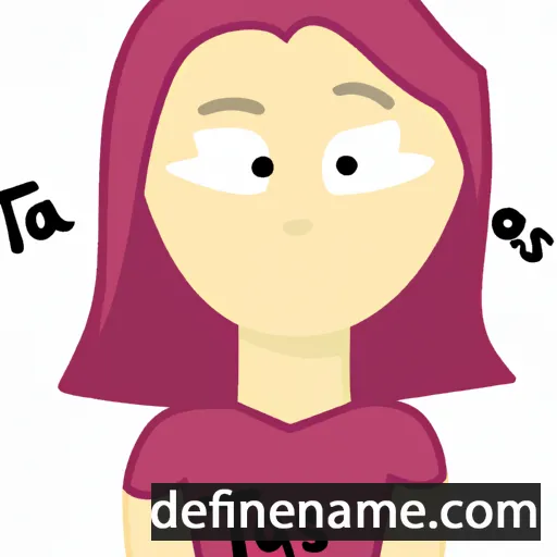 cartoon of the name Taissija