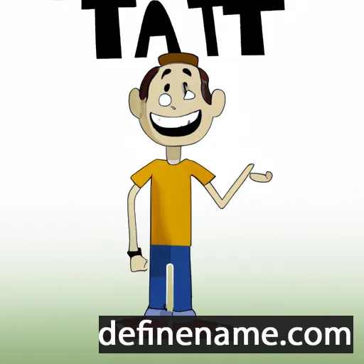 cartoon of the name Tait