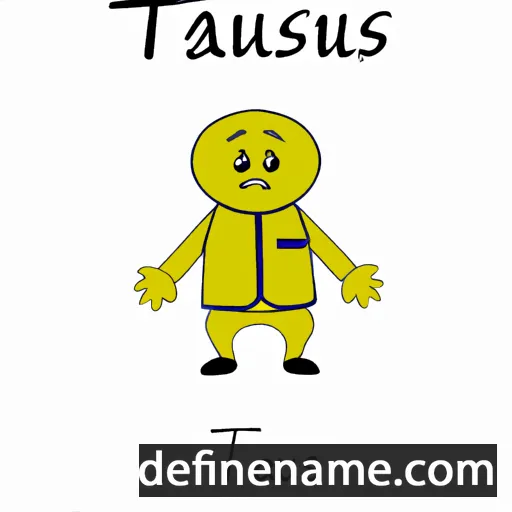 cartoon of the name Taitusi