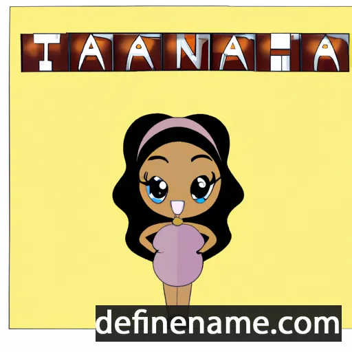 cartoon of the name Tajiana