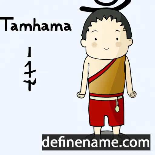 cartoon of the name Takamichi