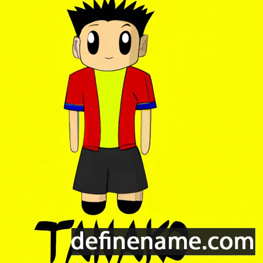 cartoon of the name Takanao